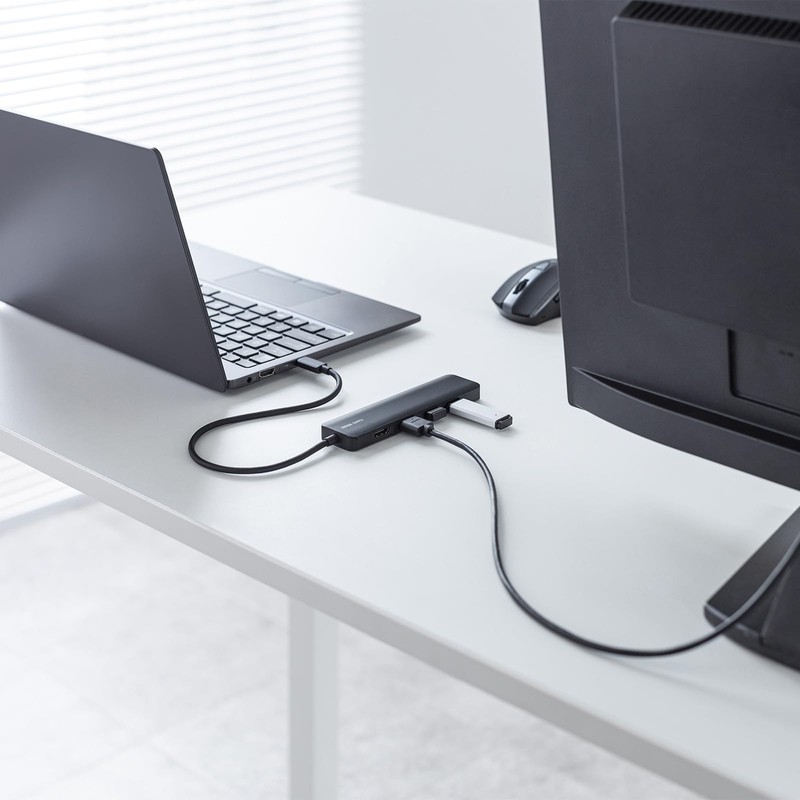 Sanwa Supply USB Type-C Docking Station USB-5TCHHPS22BK