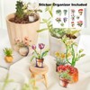 MiyouLuna 150Pcs Potted Plant Stickers, Botanical PET Stickers for Scrapbooking,