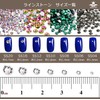 SREGIT Rhinestone Nail Parts, Glittering Glass, Nail Decoration, Large Capacity