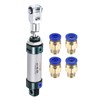 YOKIVE Pneumatic Air Cylinder, with Y Connector and Quick Fittings,