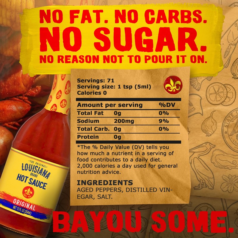 Louisiana Brand The Original Hot Sauce, 12 oz