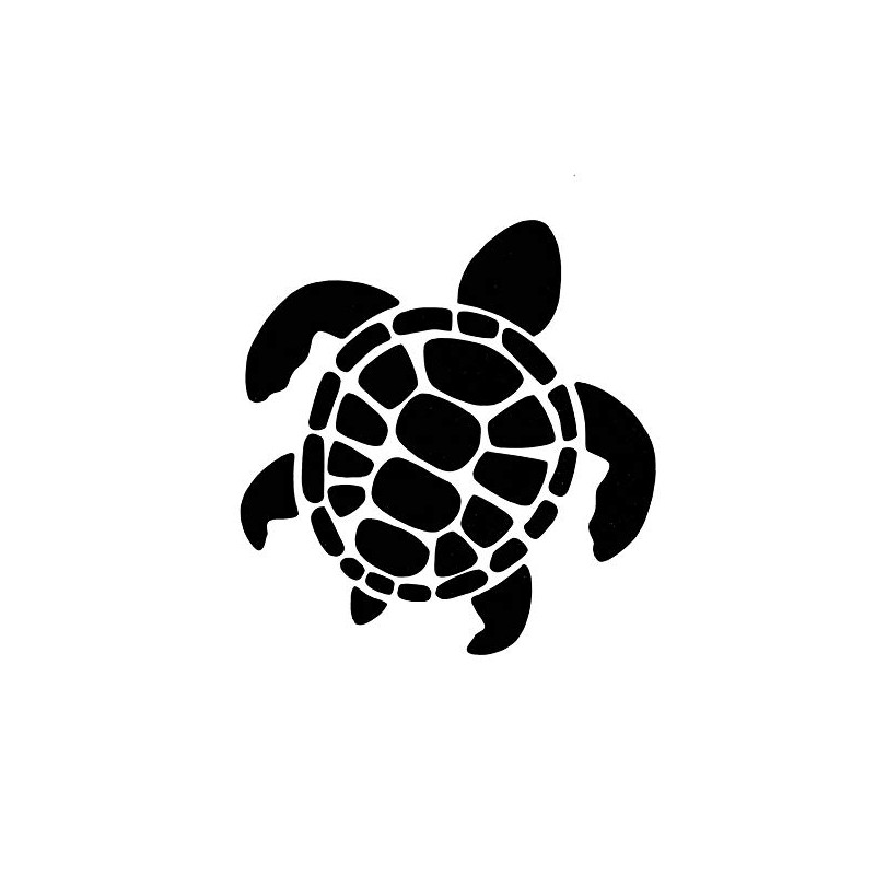 WickedGoodz Die Cut Sea Turtle Decal - Ocean Bumper Sticker