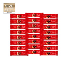 RED Delight European Dark Chocolate Bar with Orange and Almond and Milk Chocolate Bar with Hazelnut and Macadamia Variety Pack, No Added Sugar, 0.9 Ounce Bar, Pack of 24 Bars Total