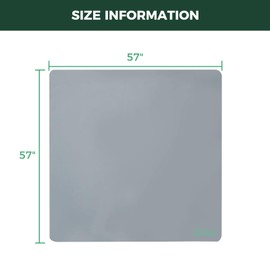 FXW Ultra Waterproof Pet Floor Protector Mat & Under Dog Crate Mat, Resistant & Easy to Clean, For FXW Rollick/Homeplus 24 inch 8 Panels Dog Playpen, Square, 57'' (Playpen Not Included)│Patent Pending