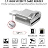 Silver USB C to SD Card Reader - OTG Adapter
