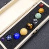 Natural Solar System 9 Planets Decorations Gemstones Sphere Galaxy Universe