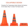 Safety Cone 18 Inch-1 Pack Collapsible Traffic Cone Pop Up