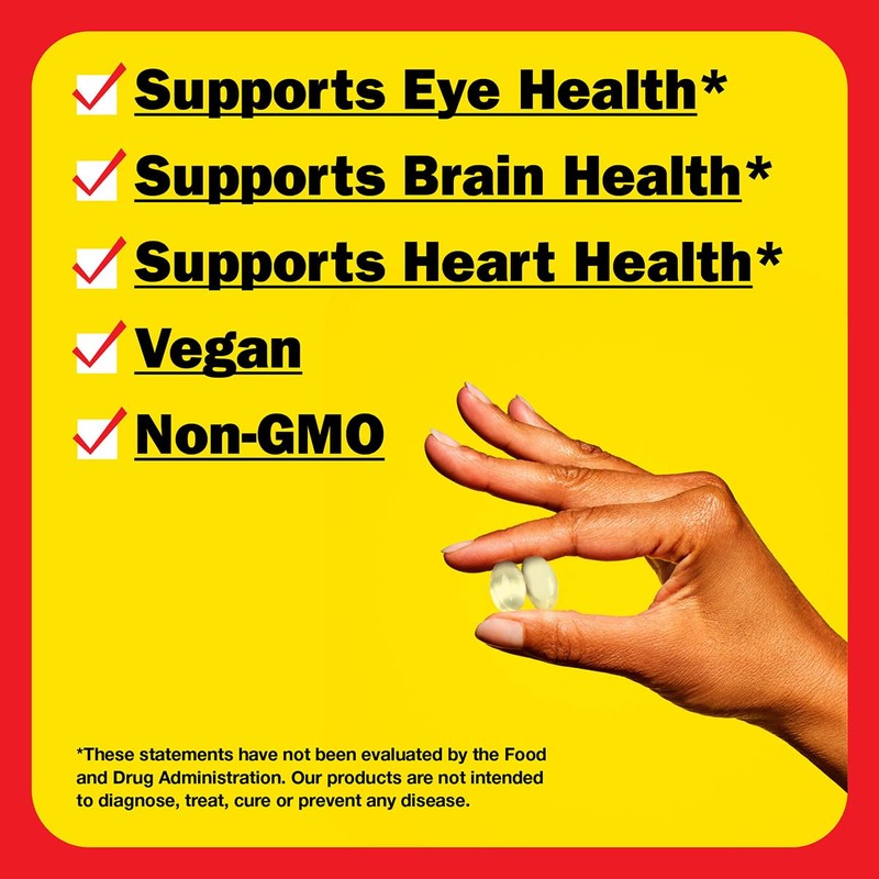 Bragg Omega-3 Supplement Capsules with DHA and EPA - 60