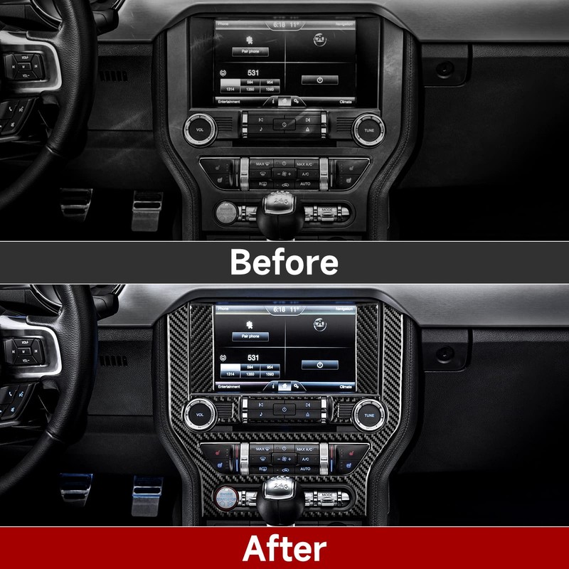 Car Central Control Navigation Panel Sticker for Ford Mustang 2015