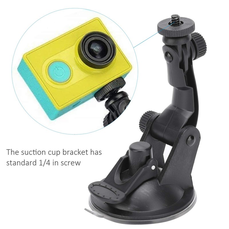 DAUERHAFT Camera Car Suction Cup Adapter, Durable, Easy to Use