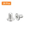 sourcing map M5-0.8 x 8mm 20Pcs Flat Round Head Screws