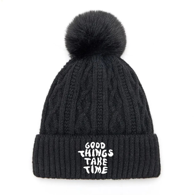 Sombrero Pom Pom: Texto Escrito A Mano Que Dice «las