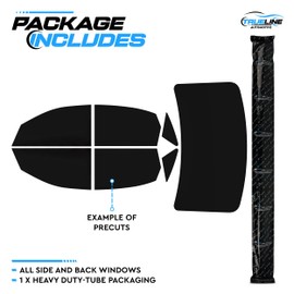 True Line Automotive Precut Window Tint Kit for Chevrolete Chevy Corvette 2 Door Coupe 1984 1985 1986 1987 1988 1989 1990 1991 1992 1993 1994 1995 1996
