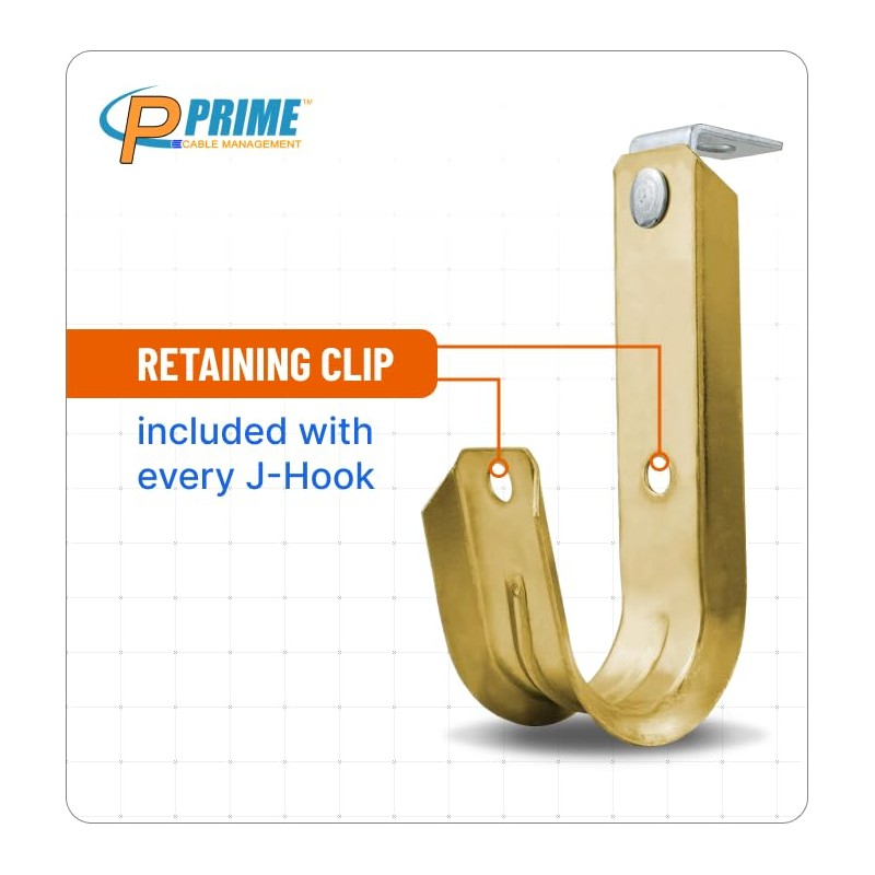 Prime Cable Management 1 5/16 Inch Heavy Duty Metal Cable