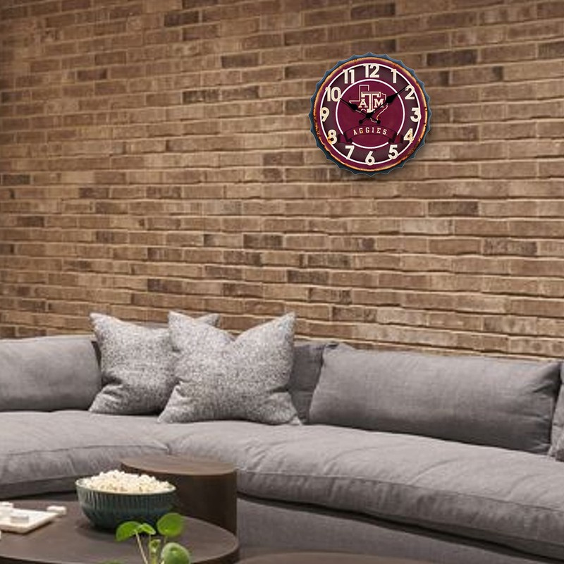 Hanna's Handiworks Texas A&M - Reloj con Tapa de Botella