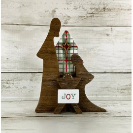 Agape Gifts Designs AGD Christmas Decor -  Small Joy Nativity Holy Family Manger Scene