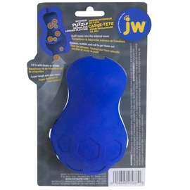 JW Tumble Teez Dog Toy Treat Dispenser Interactive Toy for Dogs Slow Release Treat - Large - Blue
