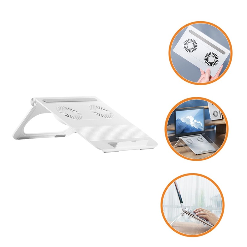 OSALADI Laptop Stand Height and Dual Cooling Fans Ergonomic Notebook