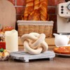 Yuemsh 1 Piece 3 Link Wood Knot Decor Hand Carved