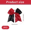 2 Pcs Cheer Bows, Cheer Hair Bows, Cheer Accessories, Red