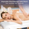 100PCS Disposable Fitted Massage Table Sheets, Heavy Duty Elastic Disposable