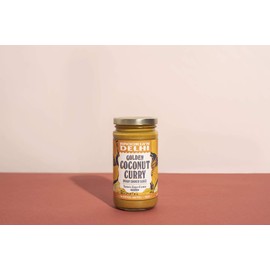 Brooklyn Delhi Golden Coconut Curry - Indian Simmer Sauce with Turmeric, Ginger, Lemon, & Coriander - 12 Ounces - Mild Enough for a kid, Flavorful Enough for a Foodie - Vegan - No Artificial Additives