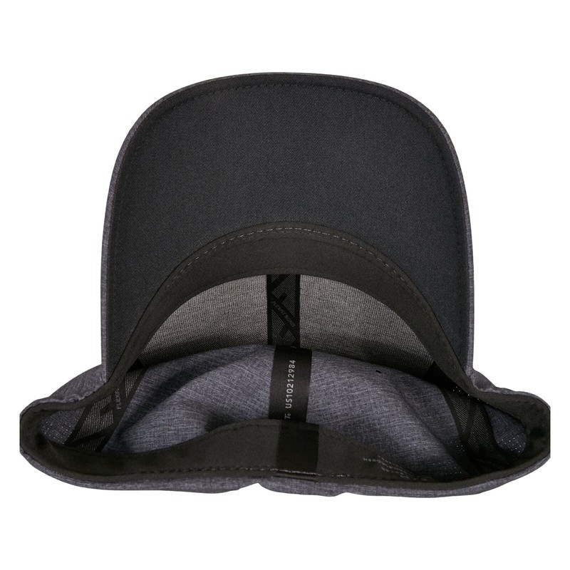 Flexfit Unisex Flexfit Delta Carbon Baseball Cap, Melange Charcoal
