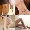60 Sheets Waterproof Butterfly Flower Temporary Tattoos Stickers for Women,Multiple