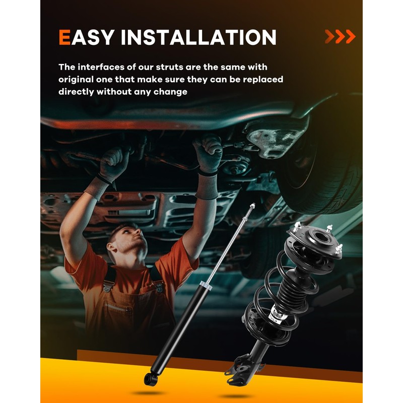 OCPTY Spring Strut Assembly, Complete Struts Shocks Fits 2000 2001