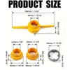 6 Pcs PVC Thread Maker Tool, Pipe Threader Plumbing Tool