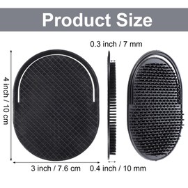 12pcs Palm Combs for Men Portable Pocket Brush Black Shampoo Comb Massager Hair Brush Comb Scalp Massager Shampoo Brush For Hair Styling Head Massage for Home Travel Office Pets