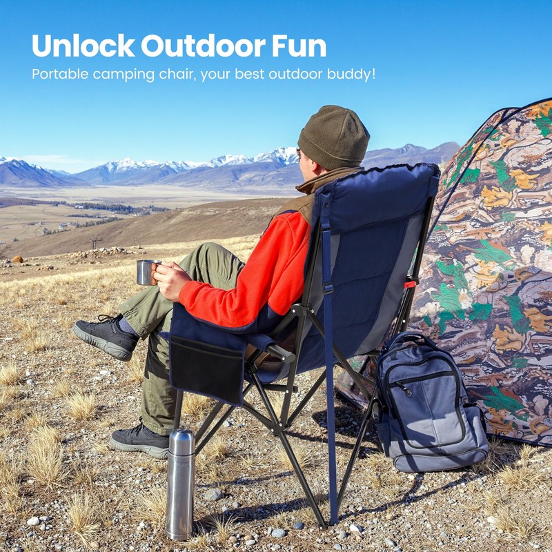 HIGH POINT SPORTS Oversized Camping Chairs for Adults, High Back