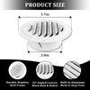4" Round Soffit Vents White Stainless Steel Soffit Vents Wall/Ceiling