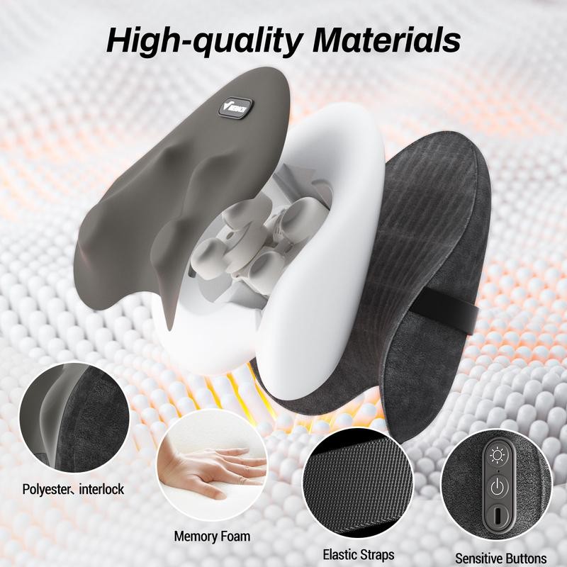 MERACH Portable Heated Back and Neck Massage Deep Tissue Massage