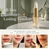 Colour Changing Lipstick, Clear‑Pink Gold Foil Lip Balm for Mature