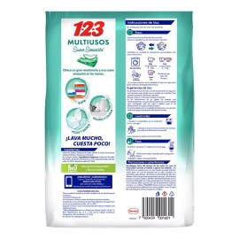 123 Multiusos Polvo Bolsa De 900 g Detergente Para Ropa