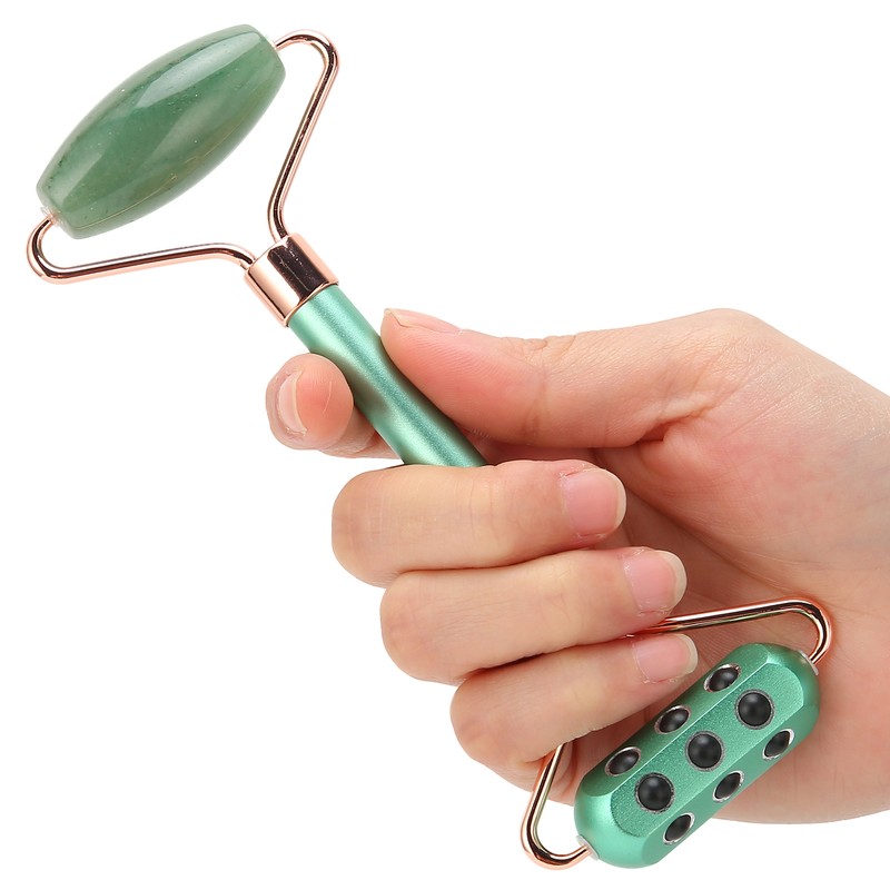 Germanium Face Massage Roller Manual Portable Face Slimming Massage Roller