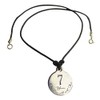 Serenity is Forever 7 Year Sobriety Anniversary Medallion Leather Necklace