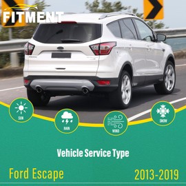 28" 28" 11" Windshield Wiper Blades Replacement for Ford Escape 2013 2014 2015 2016 2017 2018 2019 Premium All Weather Front Rear Wipers Set - OEM Quality (Pack of 3)