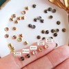 4mm / 0.16" Mini Metal Round Buttons, Doll Buttons, in