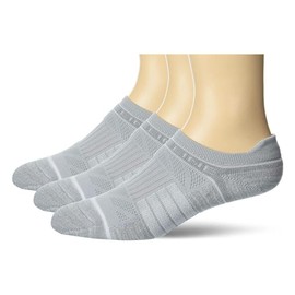Strideline Basic Low Cut Socks | Quad-Ply Yarn Padding, Direct Compression and Zoned Cushioning, 3 Pack (Heather Grey, Small)