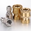 Shimeyao 4 Sets NPT 1/4 Inch Pressure Washer Coupler Quick