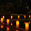 4"x10" Single Outdoor Solar LED Candle Light with Dusk to