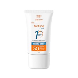 Darrow Protector Solar Facial Dermatológico Actine One FPS50, Bloqueador Solar con Acido Hialuronico, Toque Seco, Invisible, Textura en Gel Ultraliger