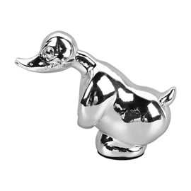Duck Ornament Electroplating Resin Duck Sculpture Stylish Decorative Duck Figurine for Car Desk Shelf Electrosilvering