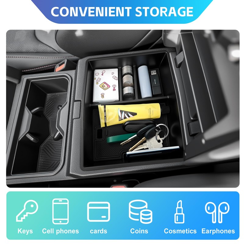Titibett Center Console Door Handle Organizer Trays Fit for 2024-2025