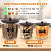 HOYTAMDAR 3 Pack Airtight Dog Food Storage Container, Dog Treat