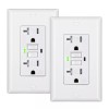 DEWENWILS 20A GFCI Outlet, 2-Pack Self-Test GFCI Receptacle with LED