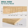Bme Hevea Solid Wood Butcher Block Countertop, Wood Table Top,
