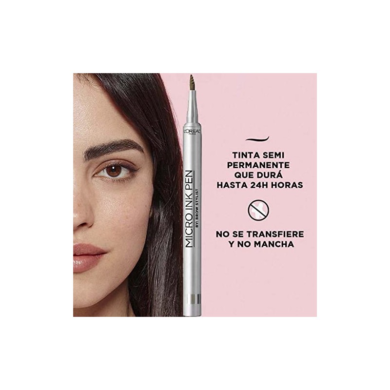 L'Oreal Paris, Tinta Semi-Permanente Para Cejas Micro Ink Light Brunette,